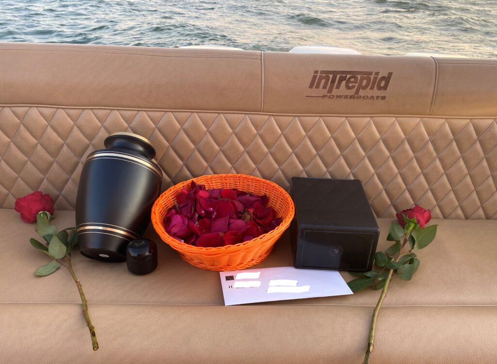 Burial at Sea Service aboard the Charter Vessel Metamorphosis